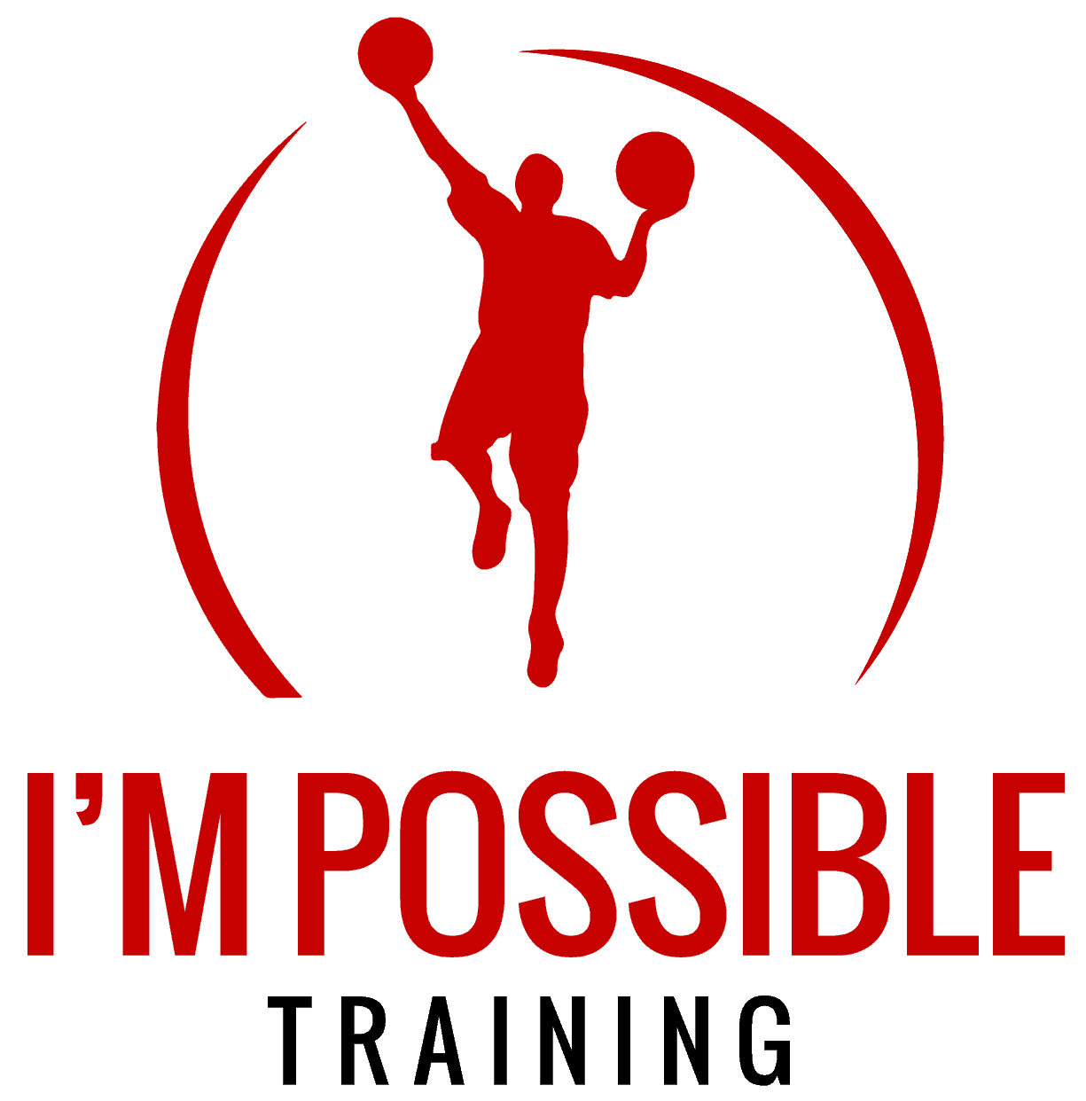Athletic basketball player jumping with a ball for No Limits Basketball.