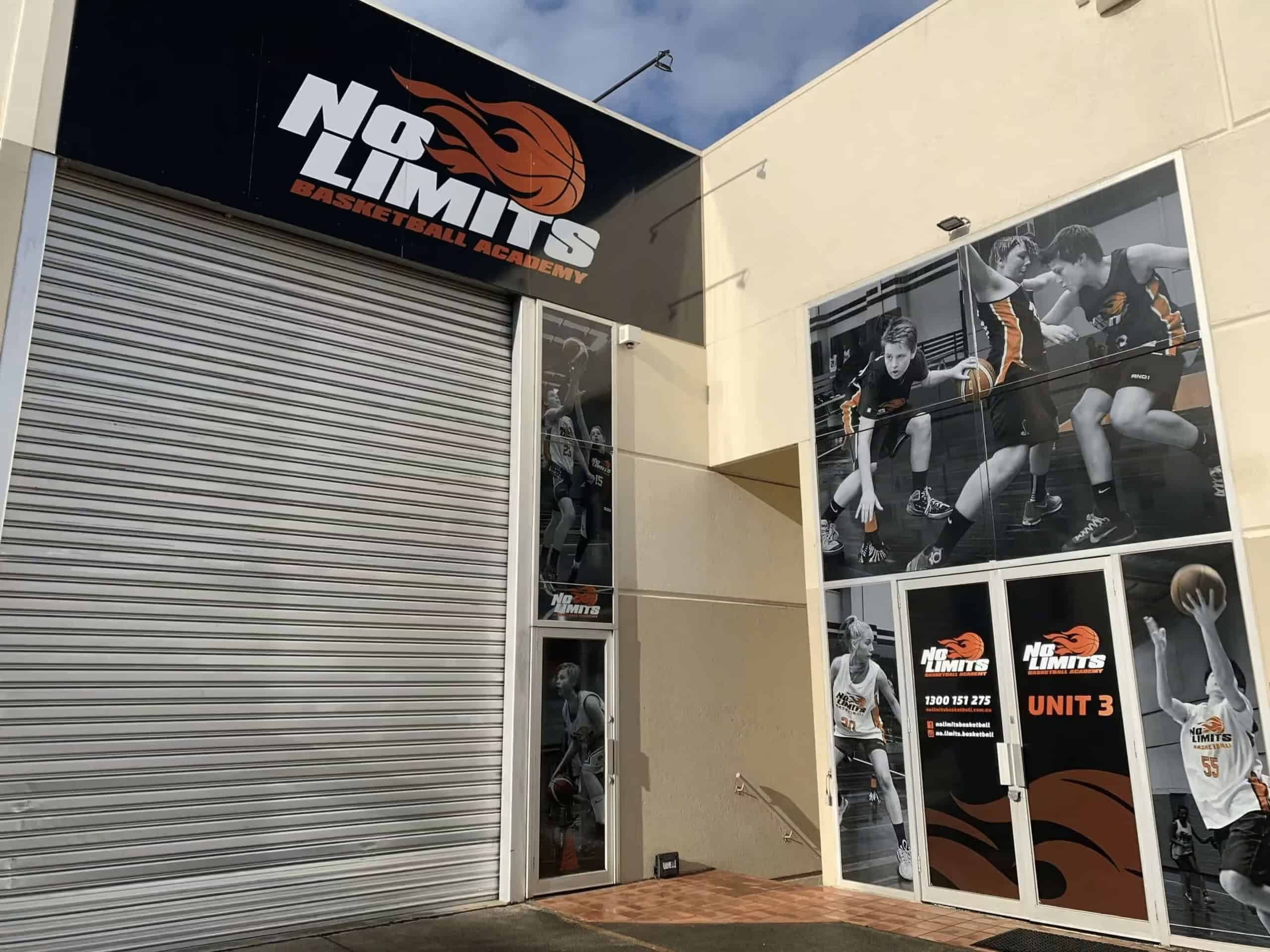 Dynamic basketball training at No Limits Basketball Academy in Australia.