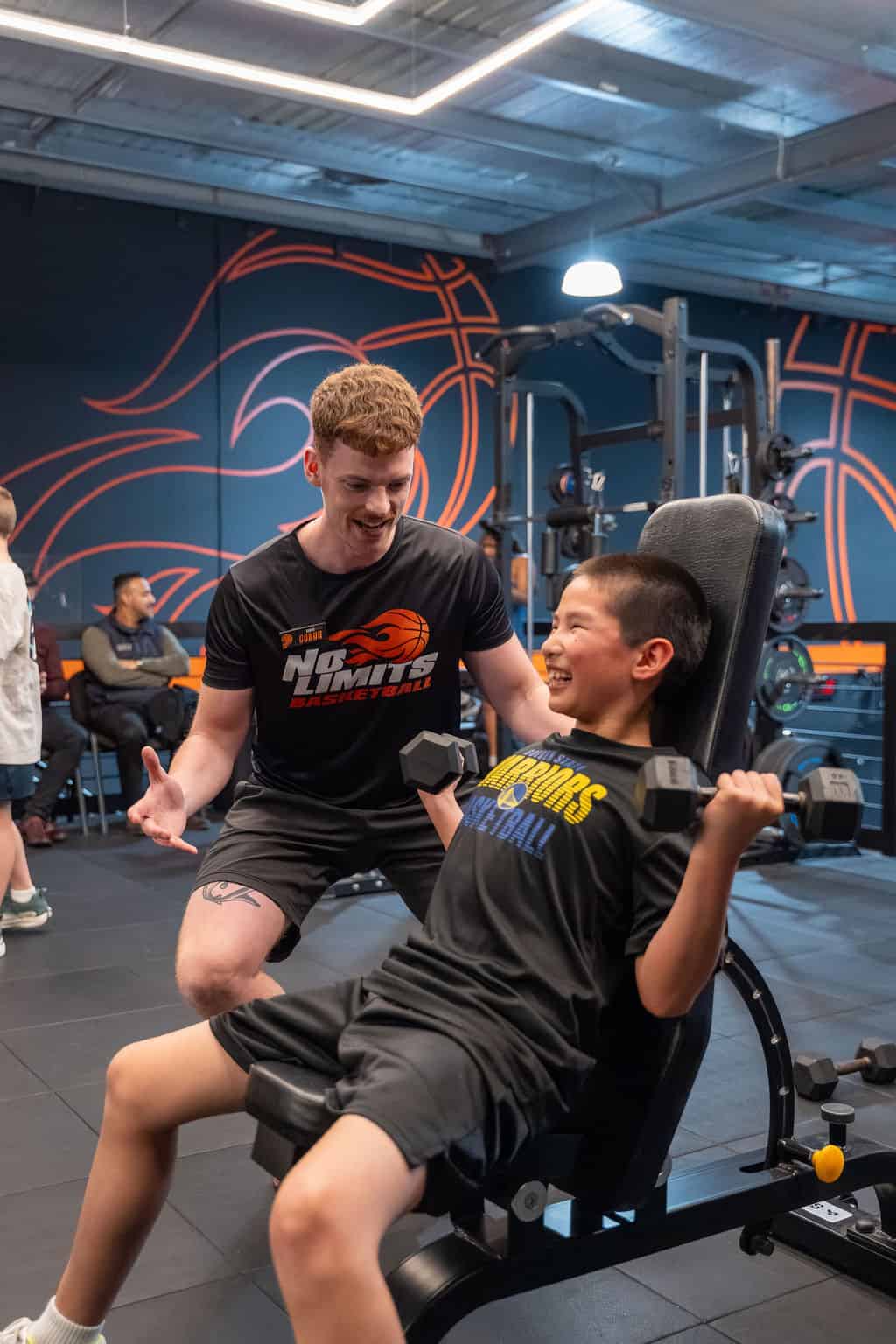 Basketball training for kids and teens at No Limits Basketball gym.